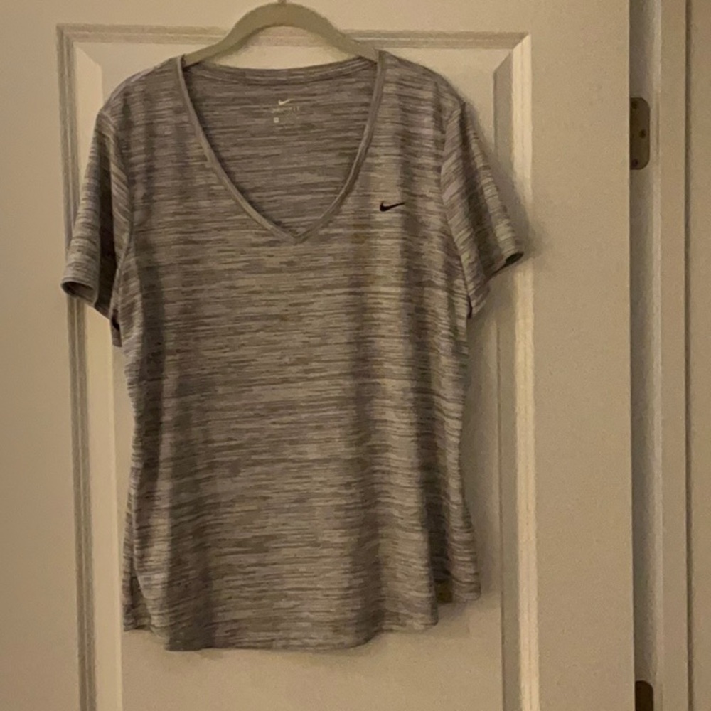 Ladies Nike Dri-Fit, Short Sleeved, V-Neck Tee, Excellent Condition